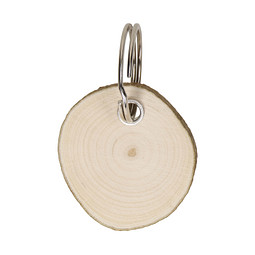 Holzschlüsselanhänger Woody, natur