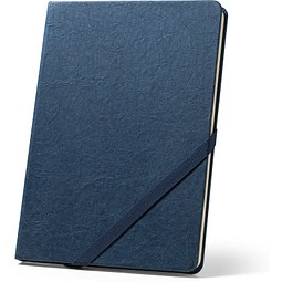 HUXLEY. A5-Notizblock mit Hardcover, hergestellt aus wasserfestem Papier, Blau