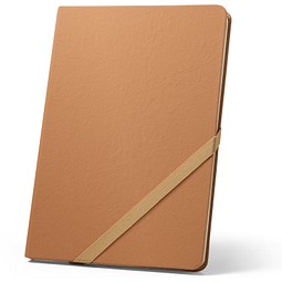 HUXLEY. A5-Notizblock mit Hardcover, hergestellt aus wasserfestem Papier, Hellbraun