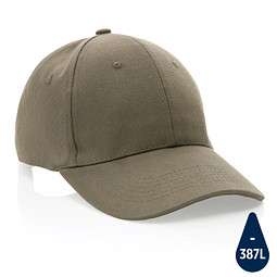 Impact 6 Panel Kappe aus 280gr rCotton mit AWARE Tracer, grün