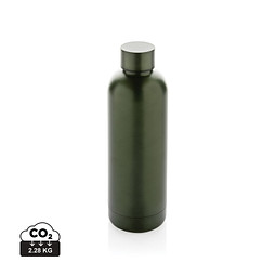 Impact Vakuumflasche aus RCS recyceltem Stainless-Steel, grün