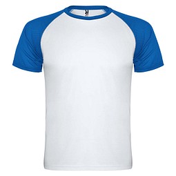 Indianapolis Sport T-Shirt für Kinder, weiß / royalblau, 12