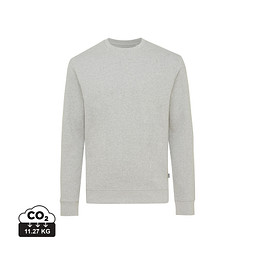 Iqoniq Denali ungefärbt. Rundhals-Sweater, ungefärbtes Grau, M