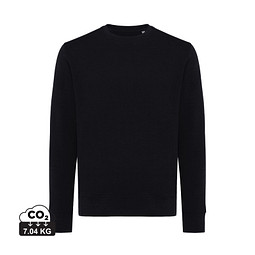 Iqoniq Etosha Lightweight Sweater aus recycelter Baumwolle, schwarz, XXL