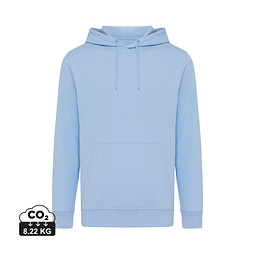 Iqoniq Rila Lightweight Hoodie aus recycelter Baumwolle, sky blue, XL