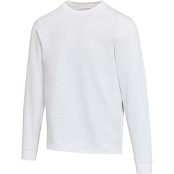 Jasper 280 g/m² Pullover mit Rundhalsausschnitt aus recycelter Bio Baumwolle (OCS), unisex, weiss, 3XS