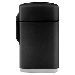 Jet-Flame Feuerzeug Rubber, schwarz