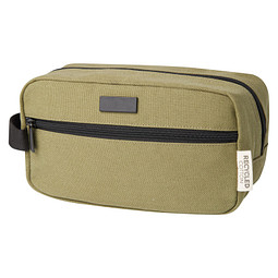 Joey Kosmetiktasche aus GRS recyceltem Canvas 3,5 L, olive