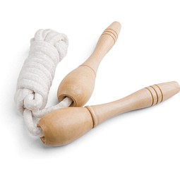 JUMPI. Springseil mit Holzgriff, Naturhell