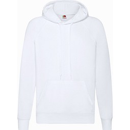 Kapuzen-Sweatshirt Lightweight Hooded S Unisex, XL, WEISS