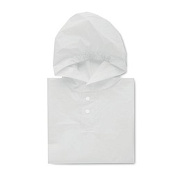 Kinder-Regenmantel PEVA PONCHIE, Weiß