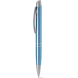 Kugelschreiber aus Aluminium, Hellblau