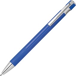 Kugelschreiber mit gemusterter Griffzone JULIO, blau