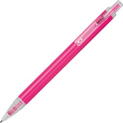 Kugelschreiber mit transparenten Clip EUGENE, pink
