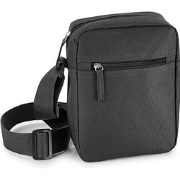 LAHORE. Schultertasche aus 600D Polyester, Schwarz