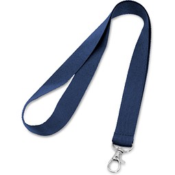 LARIAT. Lanyard aus Polyester mit 20mm Breite, Blau
