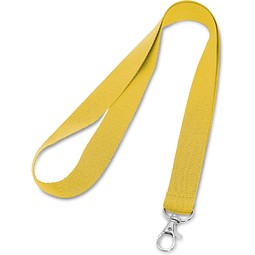 LARIAT. Lanyard aus Polyester mit 20mm Breite, Gelb