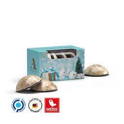 Lebkuchen Mini 4er in Werbebox, inkl. Druck