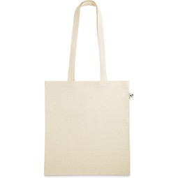LEON. Tasche aus 100% organische Bauwolle (140 g/m²), Naturhell