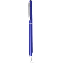 LESLEY METALLIC. Kugelschreiber aus aluminium mit blauschreibender Mine, Blau