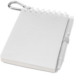 Lig Mini Recyceltes Outdoor-Softcover Notizbuch und Kugelschreiber Set (schwarze Mine), transparent