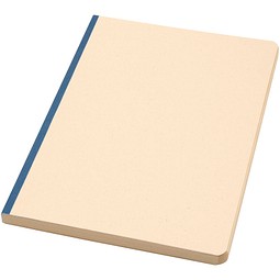 Liliana A5 Zuckerrohr und RPET Softcover Notizbuch, Ozeanblau