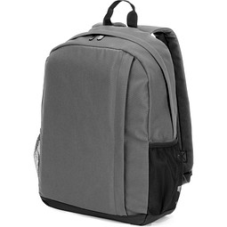 LIVERPOOL. Laptop-Rucksack aus recyceltem 600D Polyester, 15", Grau