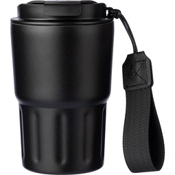 Louisa Doppelwandiger Becher aus Edelstahl, Louisa, schwarz
