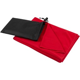 Lucas Sporthandtuch, 50 x 100 cm, rot