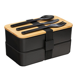 Lunch Set LAUDAT, schwarz