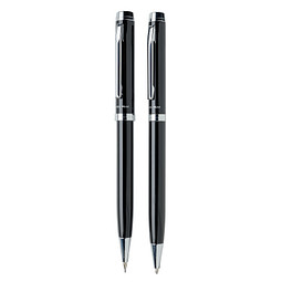 SWISS PEAK® Schreibset Luzern, blaue Mine, schwarz