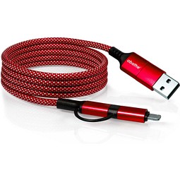 MagCable 4in1 easy magnet , Rot