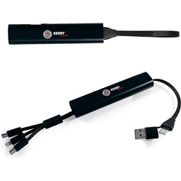 MagCable 5in1 alu, Schwarz