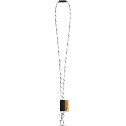 MANSFIELD. SET Lanyard NAUTIC Long (Ø 7 mm) mit 9 mm Schnappkarabiner und Ø 7 mm Sicherheitsverschluss, 301 - Weiß
