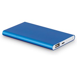 MARCET. Powerbank Slim 4'000 mAh aus 70 % recyceltes ABS (70% rABS) und 30 % recyceltes Aluminium (30% rAL), Hellblau