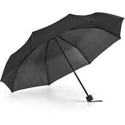 MARIA. Taschenschirm aus 190T-Polyester, Schwarz