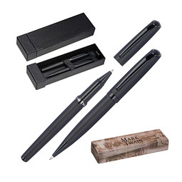 Mark Twain Schreibset, schwarz