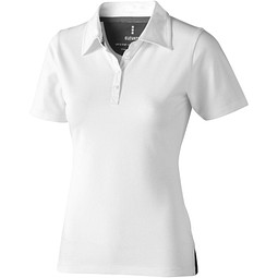 ELEVATE Damen Stretch Poloshirt Markham, weiß, L