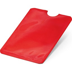 MEITNER. Kartenhalter aus Aluminium mit RFID-Sperre, Rot