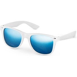 MEKONG. Sonnenbrille aus Polycarbonat mit verspiegelten Brillengläsern, Blau