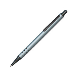 PENKO® Metall-Kugelschreiber Lipari Soft Gun, blaue Mine, silber