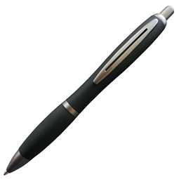 PENKO® Metall-Kugelschreiber Helgoland Soft Gun, blaue Mine, schwarz