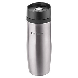 METMAXX® Vakuum-Thermobecher Antibac  400 ml, silber