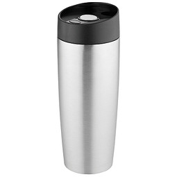 METMAXX® Thermobecher CremaExtensaMetallica, 400 ml, silber
