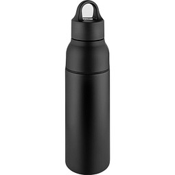 Metmaxx® Thermoflasche OneTouch&Go schwarz/Ring schwarz