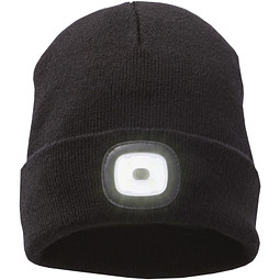 ELEVATE Unisex Mütze Mighty Beanie mit LED, schwarz