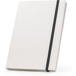 MILKY. A5-Notizblock mit Hardcover aus 100 % recyceltem Papier, Schwarz