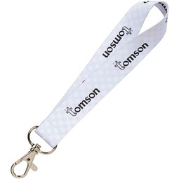 Mini Sublimation Schlüsselband, weiss, 20mm