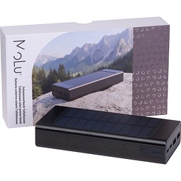 MoLu Solarpowerbank 20.000 mAh Tallahassee,schwarz