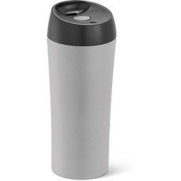 MONARDA. Reisebecher aus Edelstahl und PP, 470 ml, Grau